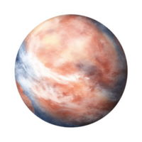 Artistic Depiction Of An Exoplanet With Swirling Clouds png