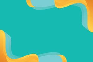 abstract gradient green and yellow background vector