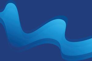 abstract gradient blue wave background design vector
