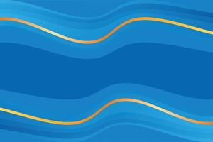 abstract gradient blue wave background vector