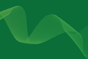 abstract green wave line background vector