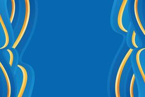 abstract blue and yellow wave background vector