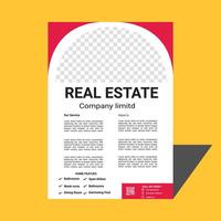 Flyer and Brochure for Real Estate Company with improving business vector