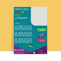 Real Estate Custom Flyer vector