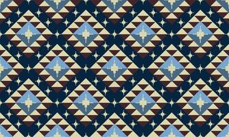 a fabric brown and yellow color geometric pattern and dark blue background designs vector