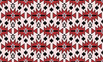 a fabric red color geometric pattern and pink background designs vector