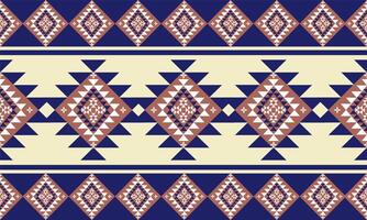 a fabric blue and brown color geometric pattern and yellow background designs vector