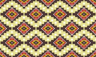 a fabric yellow and brown color geometric pattern and yellow background designs vector