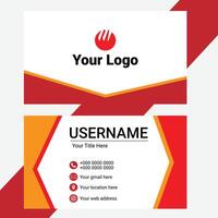 Visiting Card Template. vector