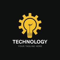 tech logo template. Innovative digital technology concept business icon. illustration. vector