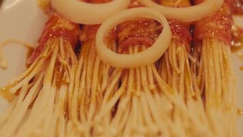 Bacon-Wrapped Enoki Mushrooms with Onions video