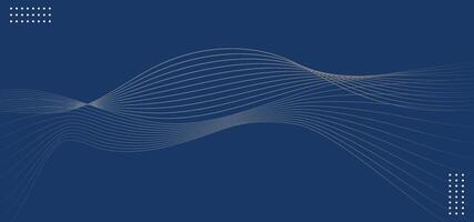 Abstract background poster with dynamic waves on blue background. illustration vector