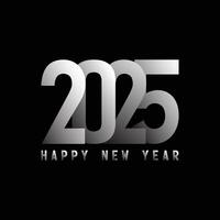 2025 Happy New Year typography design, 2025 lettering design template vector