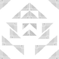 Geometric Triangle Line Art, Minimalist Grey Pattern vector