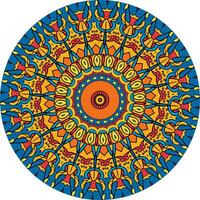 Decorative Mandala with Kaleidoscopic Patterns vector