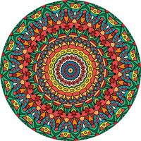 Nature-Themed Mandala Art Combining Birds and Concentric Patterns vector