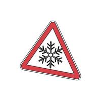A triangular sign , vector