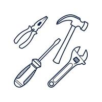 Tools icon set illustration vector