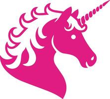 Mystical Simplicity Unicorn Silhouette in Focus vector