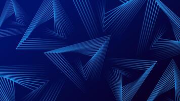 Blue gradient abstract background with triangle line pattern. futuristic technology concept. illustration vector