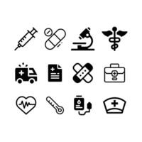 High Quality Medical Icons for Web and Graphic Designers vector