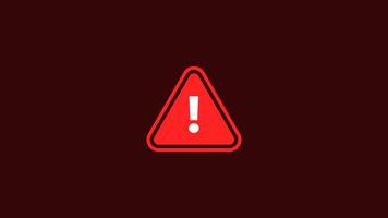 arning animations on a transparent background, ideal for emphasizing notification designs and security content. video