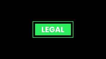Animated legal signs on a transparent background, ideal for content focused on laws and prohibitions. video