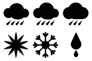 Versatile Silhouette Icon Set for Minimalist Design vector