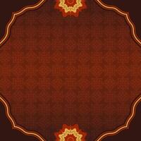Elegant Islamic Background with Ornament Pattern on Dark Color vector