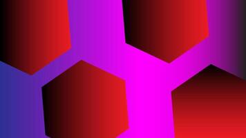 a red and purple abstract background with a black and white square vector