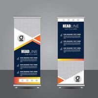 Plain rollup banner design template, business banner, education, Roll up banner. stand banner layout, pull up, x-banner, flag-banner, shop front banner vector