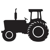Versatile tractor silhouette perfect for enhancing your design projects or selling online. vector