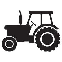 Premium Silhouette Tractor for Versatile Use vector