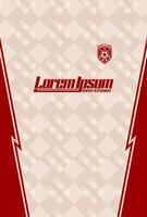 Abstract background for sports jersey pattern cream ruby red vector