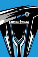 Abstract background for sports jersey pattern cyan sky blue vector