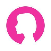 Girl head icon. Problem solving. The concept of brain activity. vector