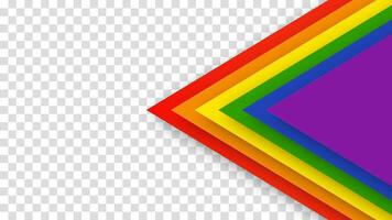 Lgbt color background. June LGBTQ Historical Pride Month. Abstract geometric red, orange, yellow, green, blue and purple. Background with rainbow color copy space for text. vector