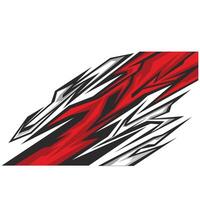 racing car body wrap sticker design. modern stickers with sharp lines suitable for car modification vector