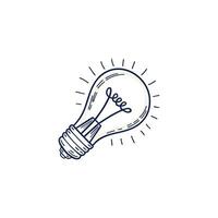 a light bulb icon on a white background vector