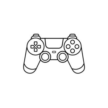 un juego controlador icono en un blanco antecedentes vector