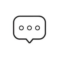 Speech bubble icon on white background vector