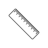 Metric measurement icon in flat style. Measure scale illustration on isolated background. Ruler scale sign business concept. vector