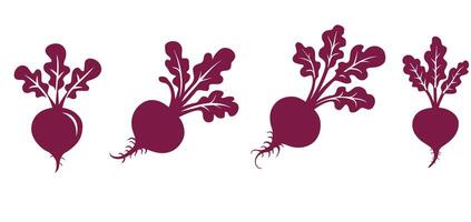 Quirky Beetroot Icon Set vector