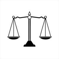 A Scale silhouette on a white background. vector