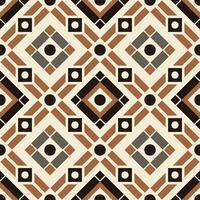 Seamless geometric pattern with diamond shapes and linear elements in beige and black tones, perfect for textiles, wallpaper, backgrounds, and home decor designs vector