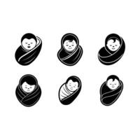 Newborn Baby Icon Cute and Modern Graphic for Design Projects vector