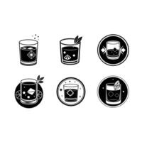 Whiskey Sour Icon Graphic Design vector