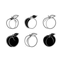 Peach Outline Graphic Design for Commercial Use vector