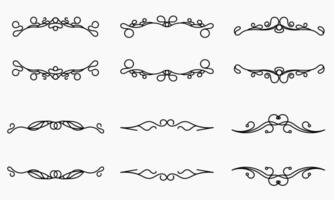 a collection of ornaments that can be used as accessories. Suitable for invitation accessories vector