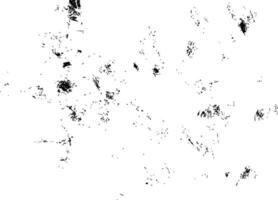 Brush strokes with black ink or paint grunge damaged overlay texture isolated on white background. Abstract texture effect for design vector